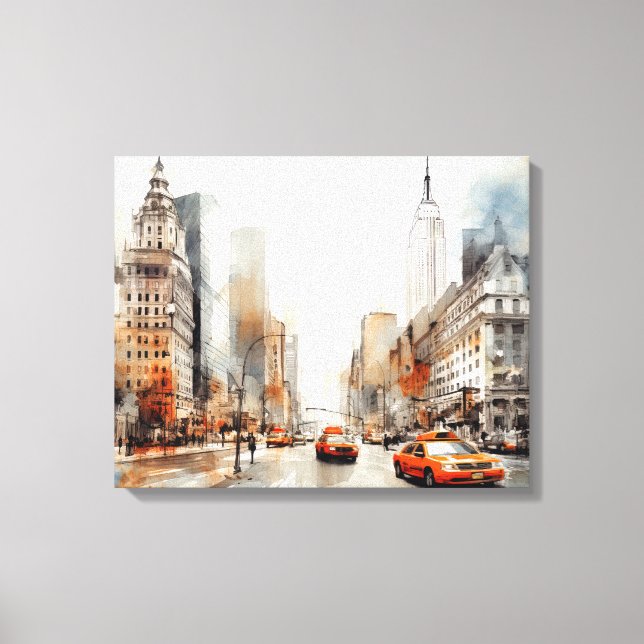 New York City, Stretched Canvas Print (Front)