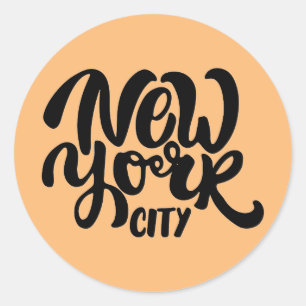 New York City Style Classic Round Sticker