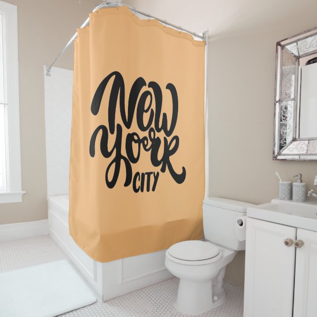 New York City Style Shower Curtain (In Situ)