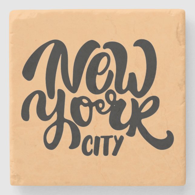 New York City Style Stone Coaster (Front)