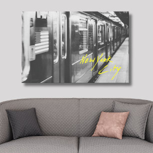 New York City Subway Stretched Canvas Print
