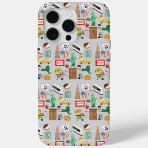 New York City Symbols iPhone 15 Pro Max Case