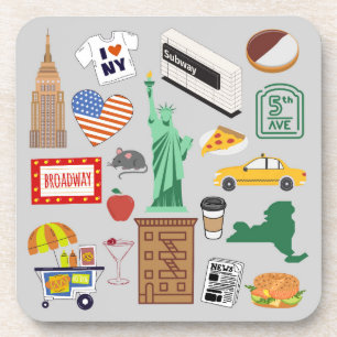 New York City Symbols Coaster