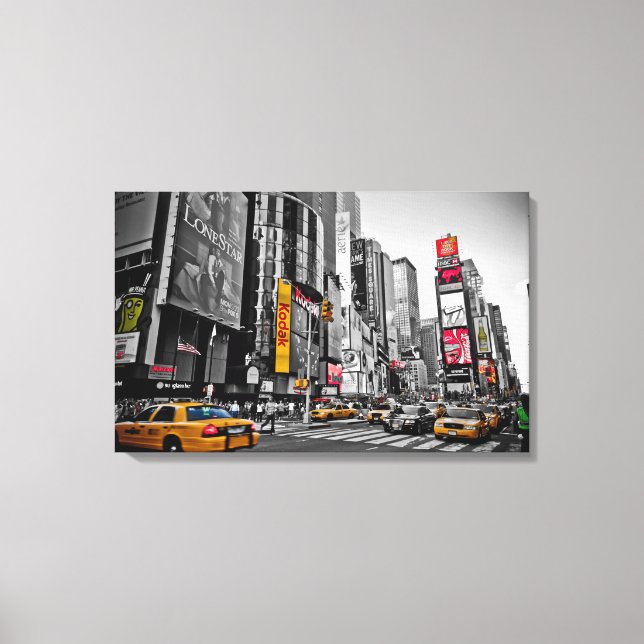 "New York City" Taxi Cabs City Hustle Wall Art (Front)