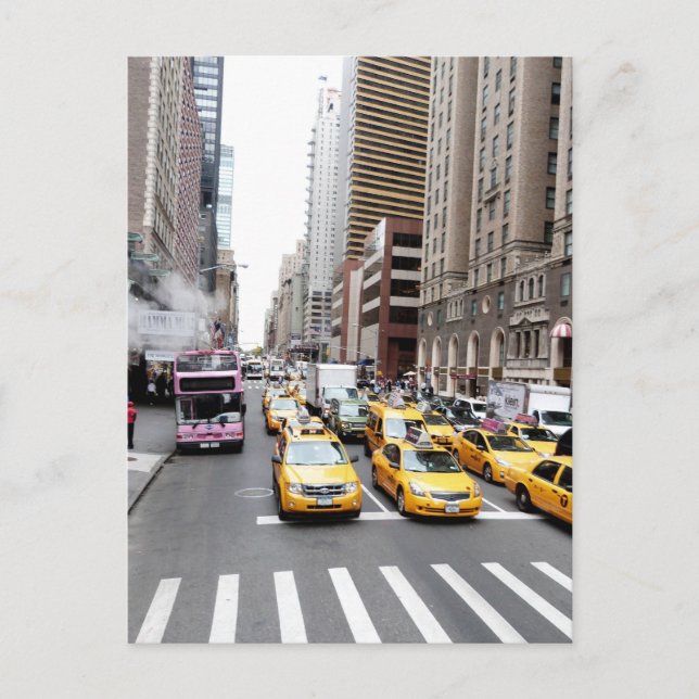 New York City Taxis Postcard (Front)