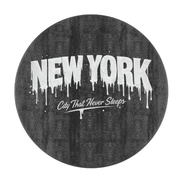 New York City That Never Sleeps Cutting Board (Front)