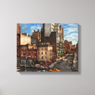 New York - City - The corner of 10th Ave & W 18th Canvas Print