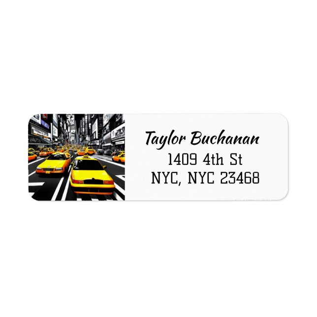 New York City Themed Yellow Taxis (Front)