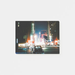 NEW YORK CITY TIMES SQUARE 1950'S NEON NIGHT PHOTO POST-IT NOTES