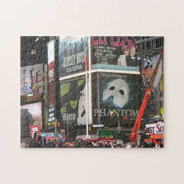 New York City Times Square City Lights Jigsaw Puzzle (Horizontal)