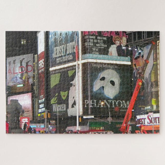 New York City Times Square City Lights Jigsaw Puzzle (Horizontal)