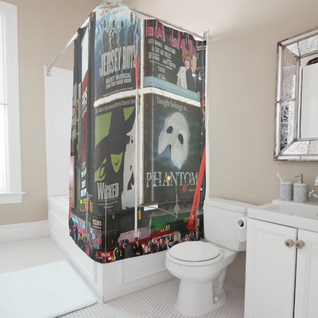 New York City Times Square Shower Curtain (In Situ)