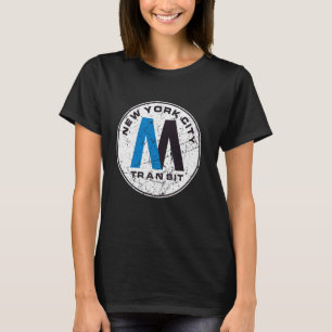 New York City Transit MTA Subway Train Retro New Y T-Shirt