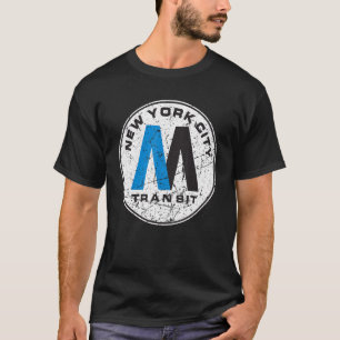 New York City Transit Subway Train Retro New York  T-Shirt