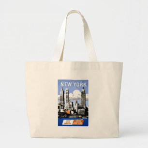 New York City Travel Large Tote Bag