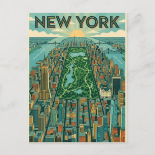 New York City travel postcard