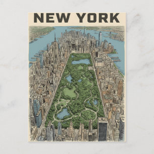 New York City travel postcard