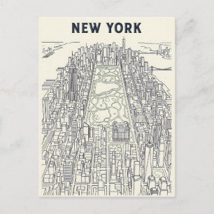 New York City travel postcard