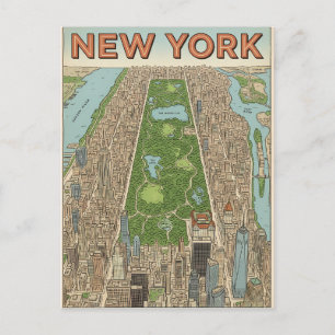 New York City travel postcard