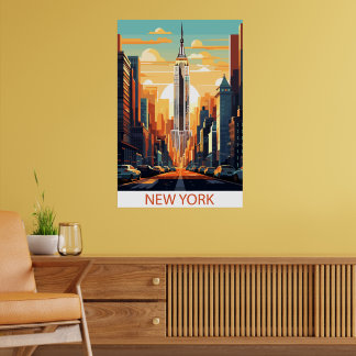 New York City Travel Wall Poster