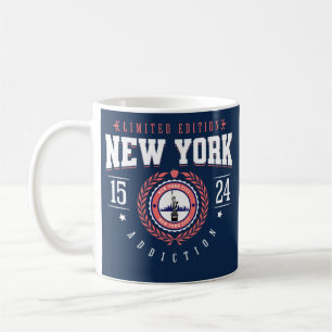 New York City Traveller Sports Style Navy Coffee Mug
