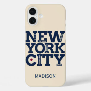 New York City Typography custom name phone cases