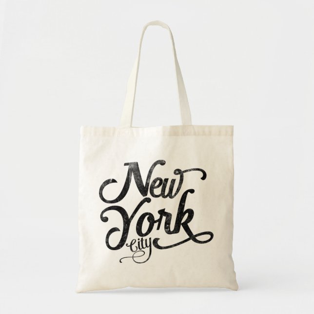 New york city typography tote bag (Front)