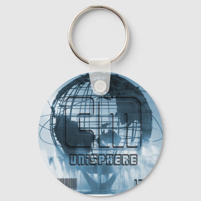 New York City Unisphere Globe Key Ring (Front)
