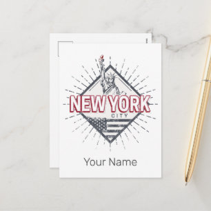 New York City United States Vintage USA Souvenir Holiday Postcard