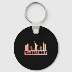 New York City Usa Cityscape Skyline Funny Gift _1  Key Ring