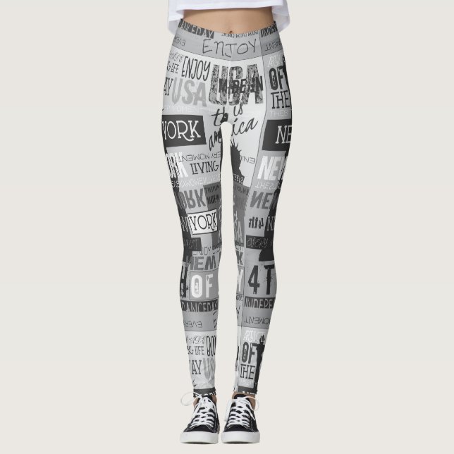 New York City USA Leggins Leggings (Front)