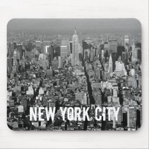 New York City USA skyline 1987 Mouse Mat