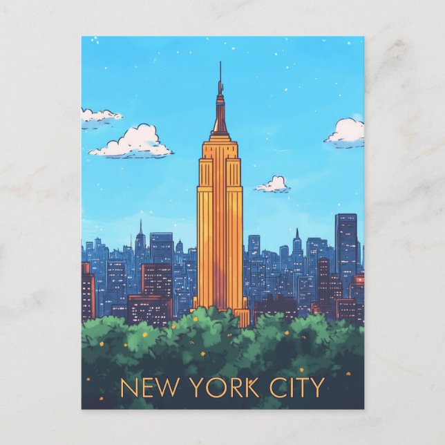 New York City USA Travel Postcard (Front)