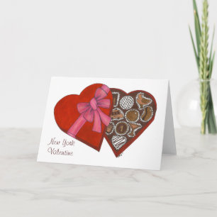 New York City Valentine Chocolate Box Candy NYC Holiday Card