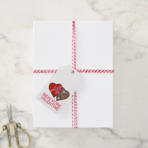New York City Valentine NYC Chocolate Heart Gift Tags