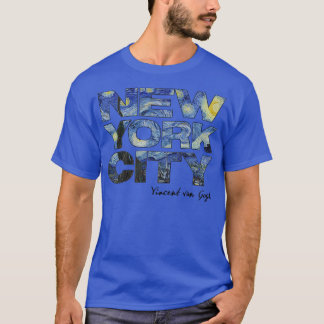 New York City Van Gogh Starry Night Art Vincent Va T-Shirt