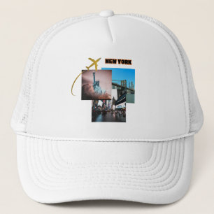 New York City Vibes – Urban Travel Collage Trucker Hat