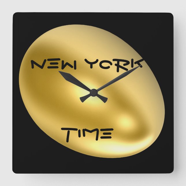 New York City Wall Clock! Square Wall Clock (Front)