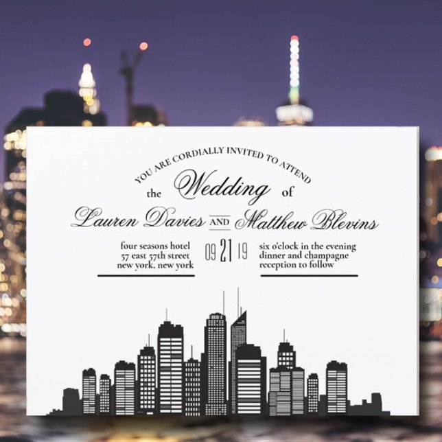 new york city wedding invitation (Creator Uploaded)