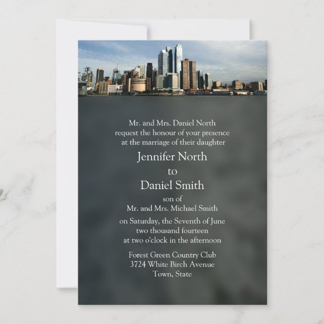 New York City Wedding Invitations (Front)