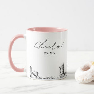 New York City Wedding Personalised Coffee Mug