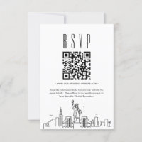 New York City Wedding QR code RSVP