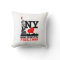 New York City White Pillow