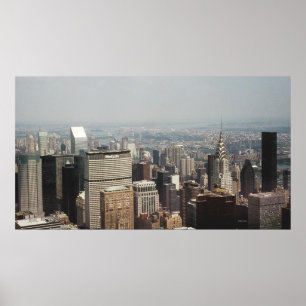 New York City with Chrysler Building Poster