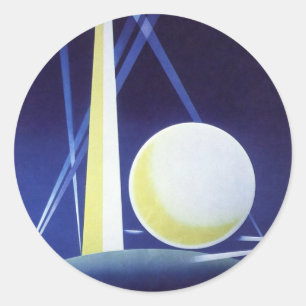 New York City World's Fair in 1939, Vintage Travel Classic Round Sticker