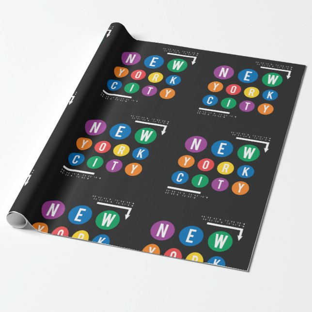New York City Wrapping Paper (Unrolled)