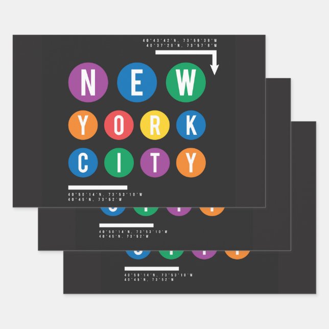 New York City Wrapping Paper Sheet (Set)