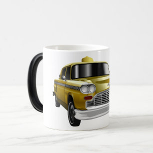 New York City Yellow Vintage Cab Magic Mug