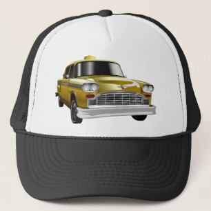 New York City Yellow Vintage Cab Trucker Hat