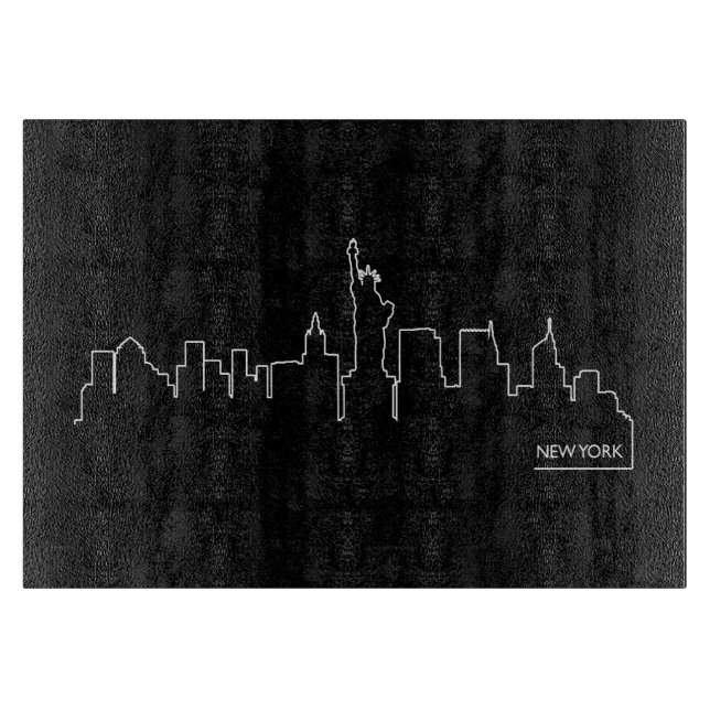 New York cityscape Cutting Board (Front)